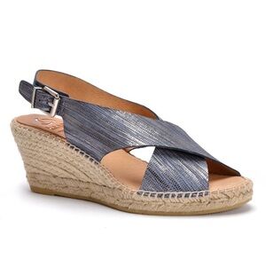 New Kanna Kathy  wedge espadrille leather sandal